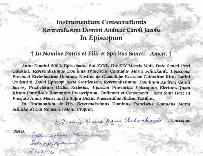 Instrumentum Consecrationis